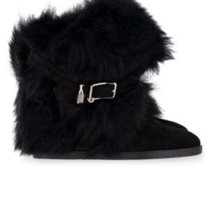Gianvito Rossi Black Fur Boots